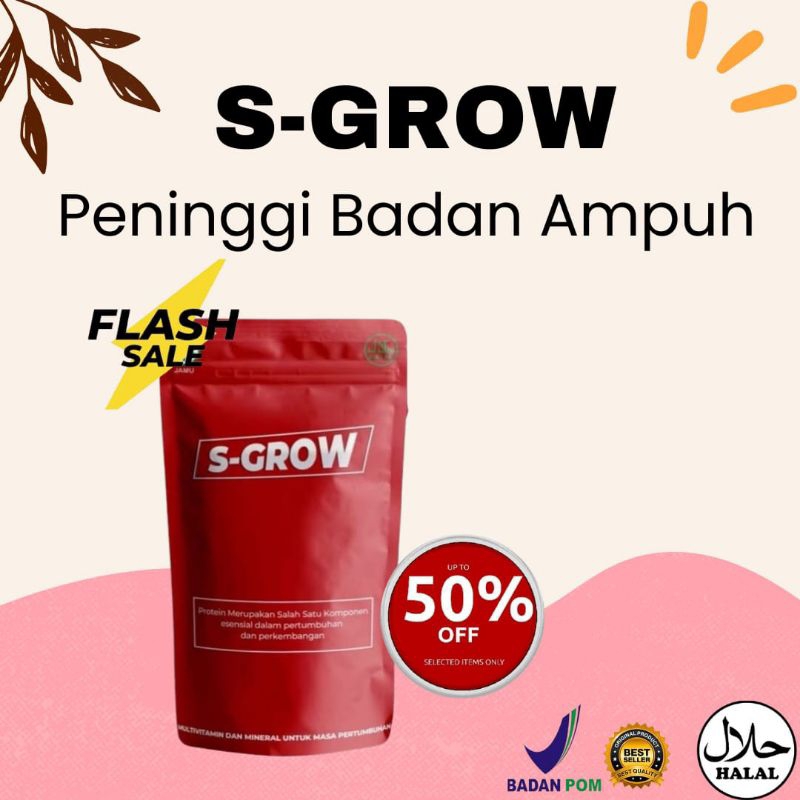 

S-Grow Minum Susu Kalsium Yang Membantu Pertumbuhan Tinggi Badan Anak -Anak & Dewasa Ampuh Original