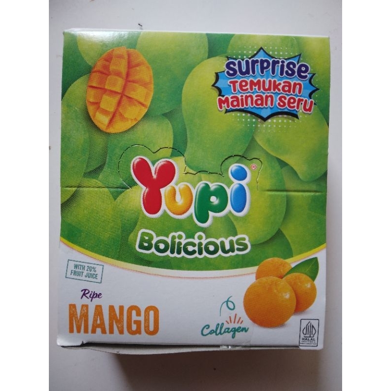 

Yupi Bolicious Rasa Mango Kemasan 1 Box isi 24 Pcs