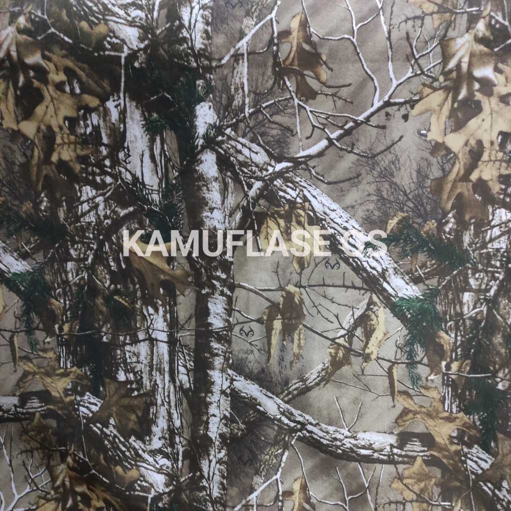 Kain Bahan Twill Loreng Camo Realtree Xtra Meteran