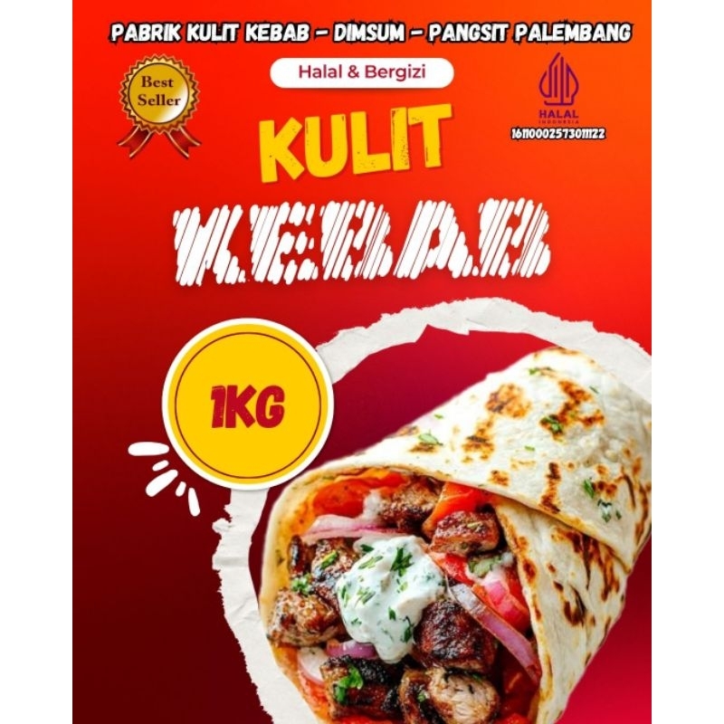 

Kulit Kebab Crispy (Diameter 21cm) 1kg (-+ 27 Lembar )