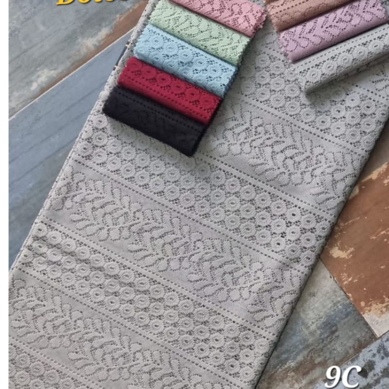 Azmi- Kain Brukat Kain Brukat Meteran Kain Brokat Malika Motif