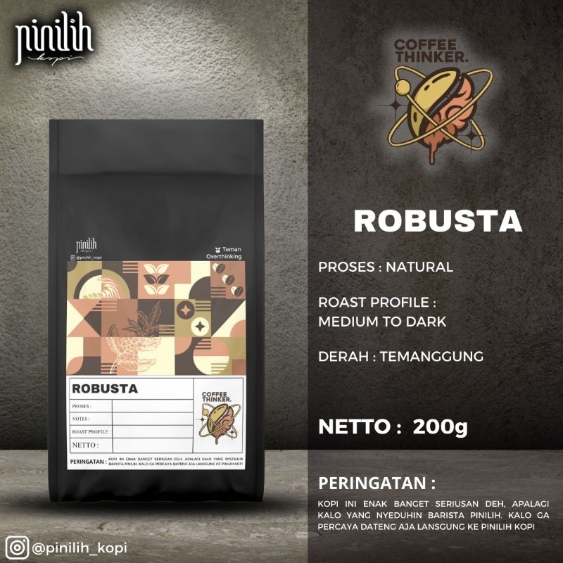 

Roastbean Robusta Temanggung Coffee Thinker