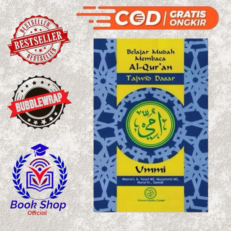 Buku Kitab Metode Ummi Umi Belajar Mudah Membaca Tajwid Dasar