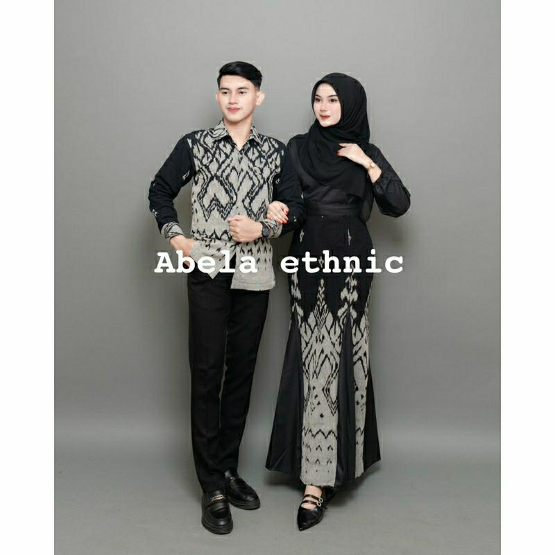 ADELA COUPLE TENUN - BAJU TENUN COUPLE - BAJU TENUN PRIWED - BAJU TENUN OOTD BAJU LEBARAN TENUN ETNI