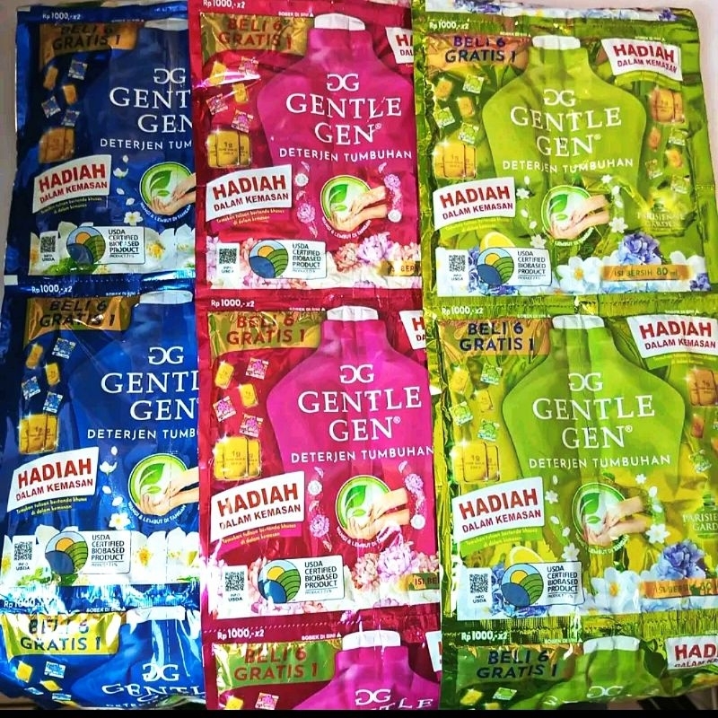Gentle Gen Deterjen Cair 14 sachet [1 Renceng]