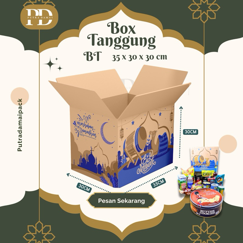 

BOX TANGGUNG 35x30x30cm Kardus / Box Tas Lebaran / Box Parcel / Dus Idul Fitri