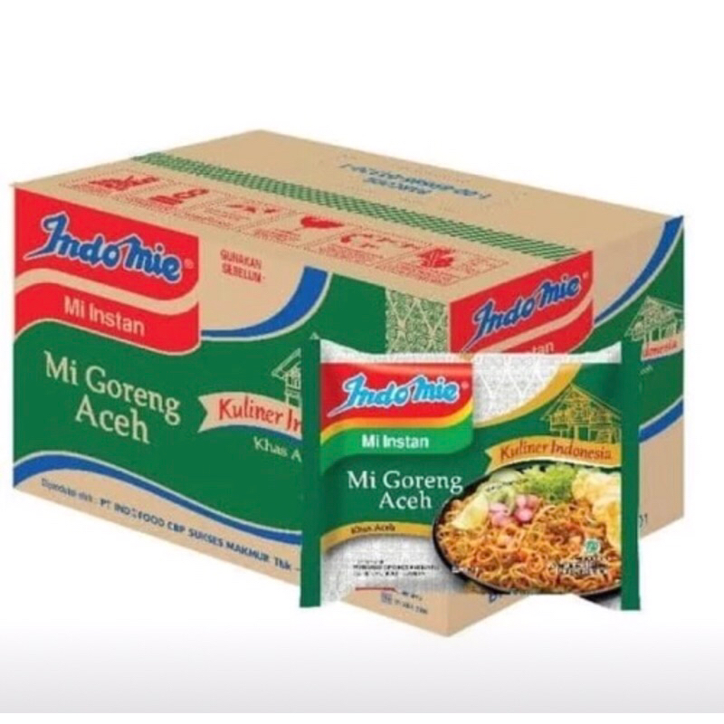 

INDOMIE ACEH GORENG 1 DUS ISI 40 PCS