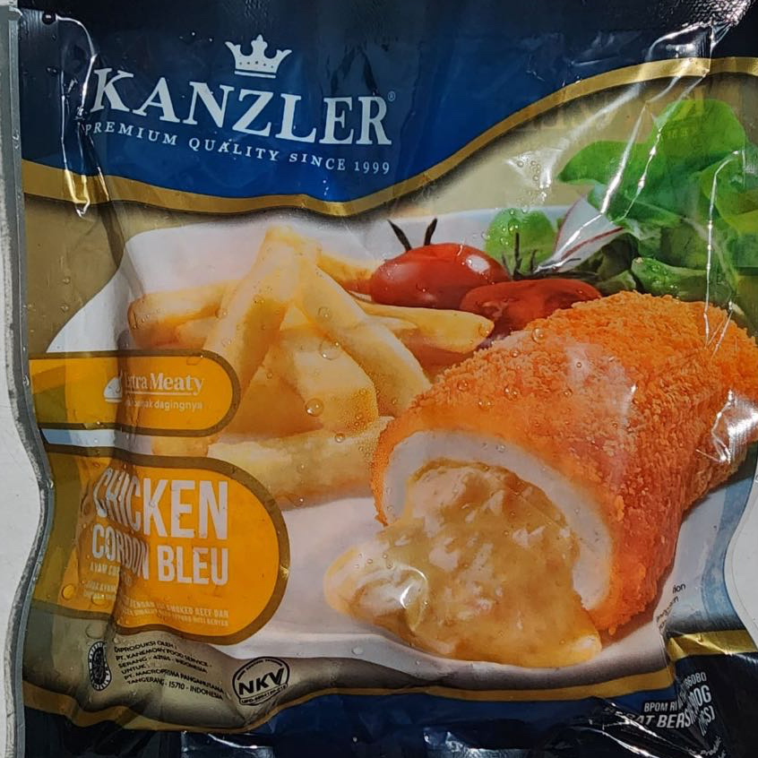 

Kanzler Chicken Cordon Bleu, Daging Ayam Olahan, Kemasan 300gr
