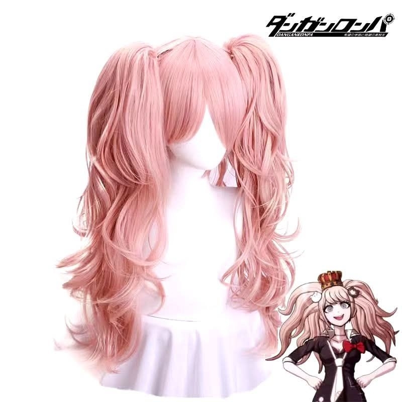 Wig Danganronpa Junko Enoshima Cosplay ver clip on