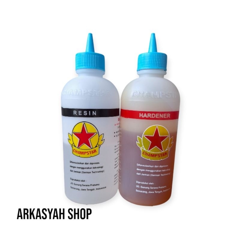 LEM BINTANG EPOXY HARDENER RESIN NEW 1/2 KG (LEM KAYU LEM 2 KOMPONEN LEM SUPER KUAT)