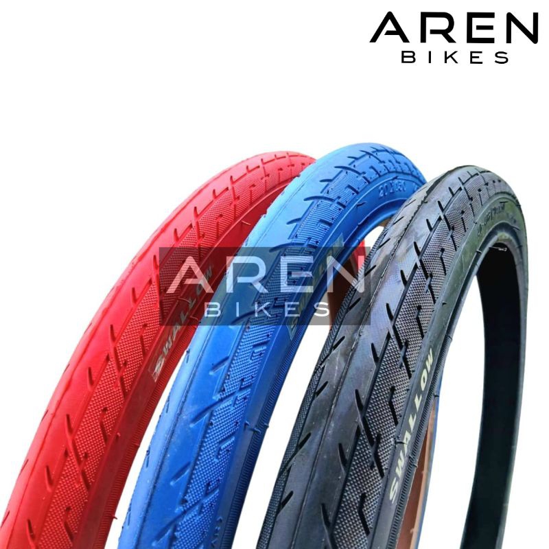 BAN LUAR SEPEDA 20 x 1.50 SWALLOW SA-235-01 WARNA HITAM BIRU MERAH BMX SELI LIPAT MINION FOLDING 20x