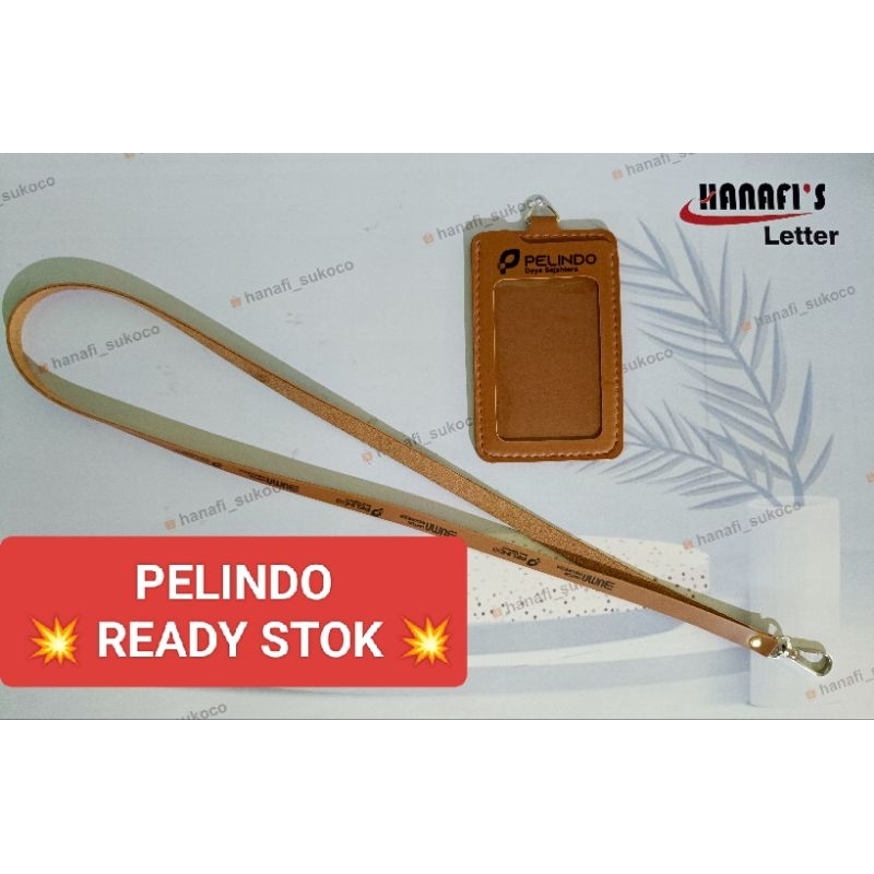 

Pelindo BUMN tali id card holder kulit Pelindo BUMN ( READY STOK )