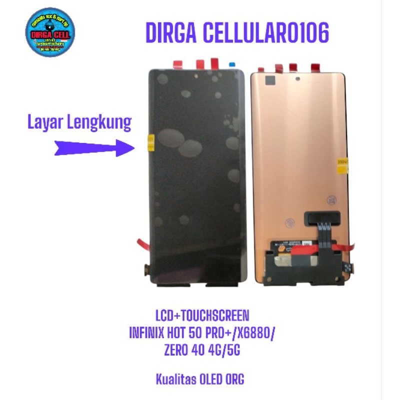 LCD  INFINIX HOT 50 PRO+/HOT 50 PRO PLUS//X6880/ZERO 40 4G/X6860/ZERO 40 5G BLACK OLED SIZE OG