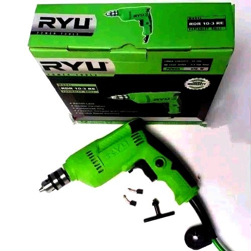 RYU MESIN BOR TANGAN RDR 10-3 RE BOLAK BALIK/BOR LISTRIK 10MM BESI