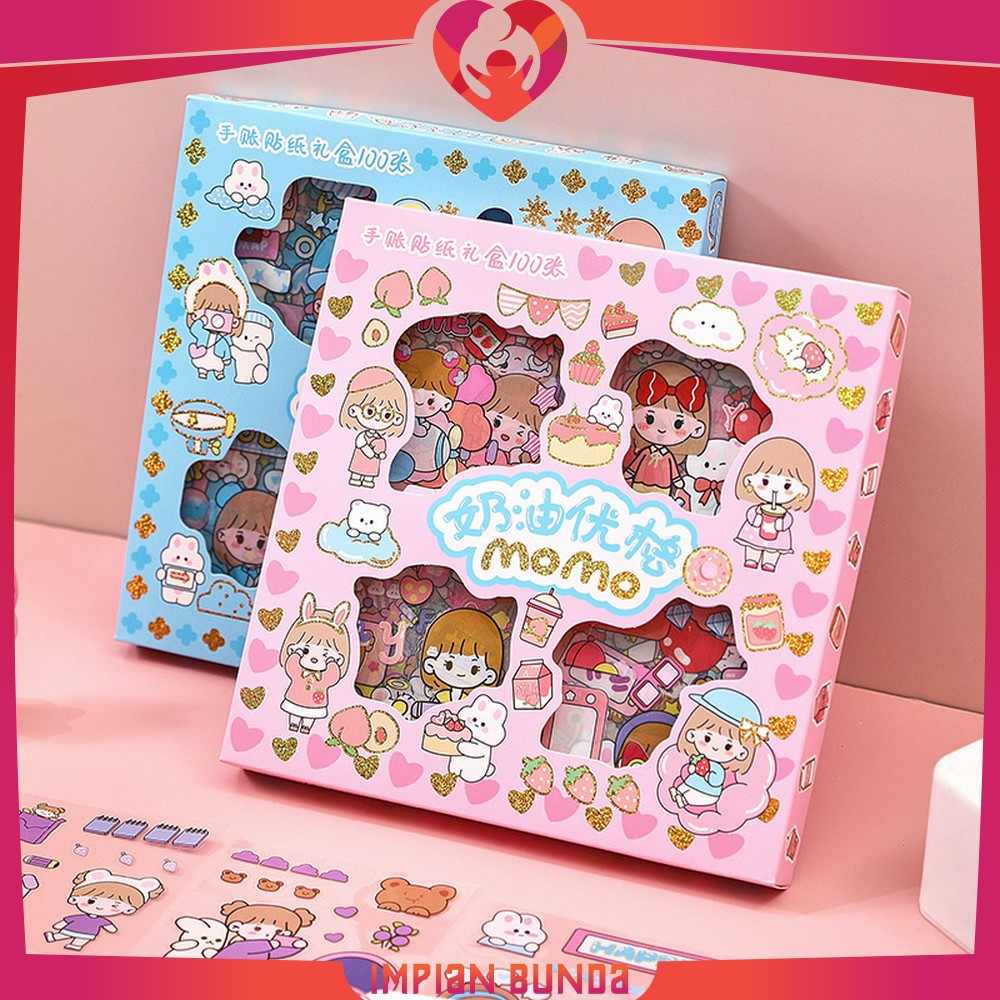 

Sticker Aesthetic Karakter Tumblr Botol Motivasi / Stiker 2D Isi 100pcs / Botol Minum Dekorasi Scrapbook Lucu Serbaguna Impian Bunda C473