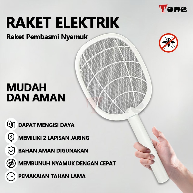 Raket Nyamuk Listrik / Pembunuh Nyamuk Listrik / Mosquito Killer Recharge Ori!!