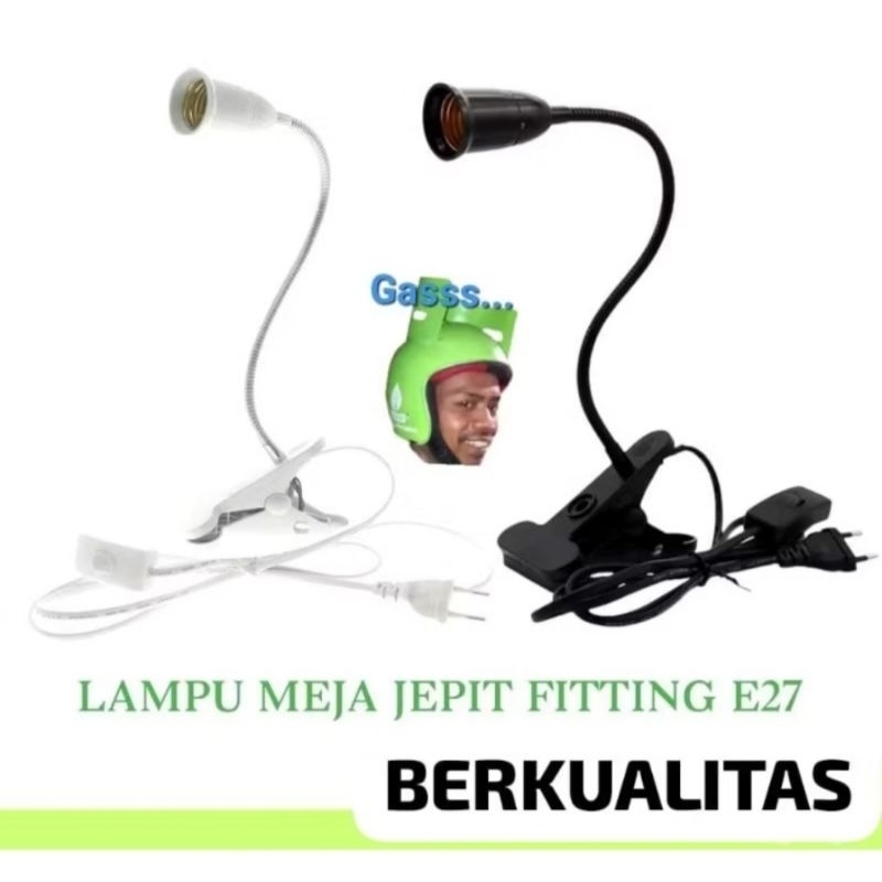 FITTING LAMPU JEPIT SERBAGUNA FLEKSIBLE / FITTING JEPIT