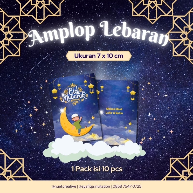 

[Isi 10 pcs] Amplop Lebaran Ukuran 7x10 cm | Amplop Lebaran Murah | Amplop Lebaran Lucu