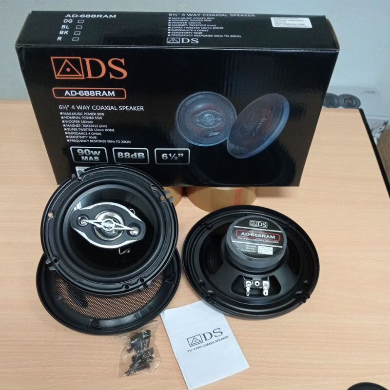 SPEAKER COAXIAL ADS AD-688RAM / SPEAKER COAXIAL ADS 6,5 INCH / SPEAKER MOBIL COAXIAL ADS 668 / SPEAK