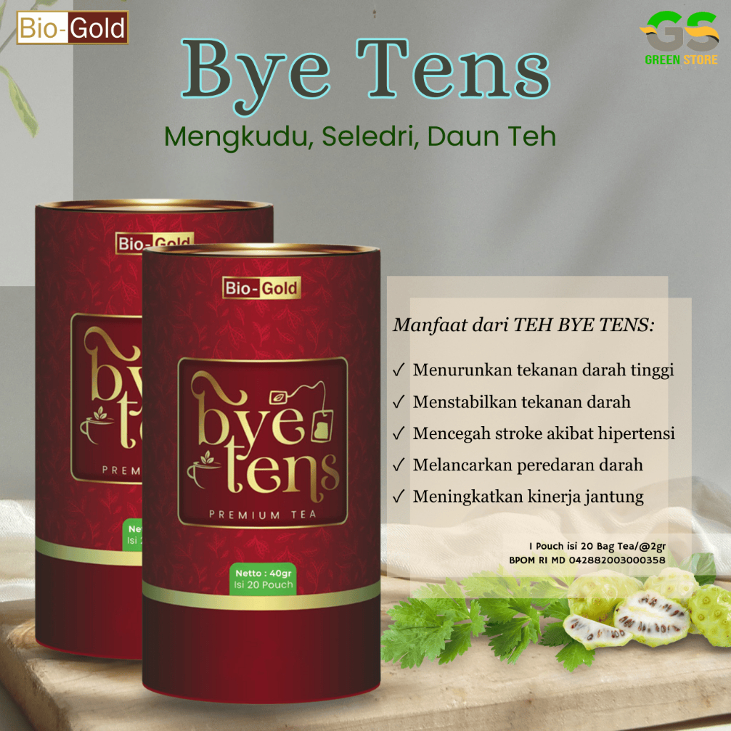 

Teh Celup ByeTens BioGold Cegah Stroke Akibat Hipertensi Dan Melancarkan Peredaran Darah Alami Asli
