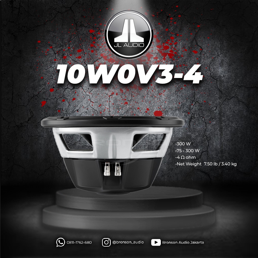 SUBWOOFER JL AUDIO 10W0V3-4