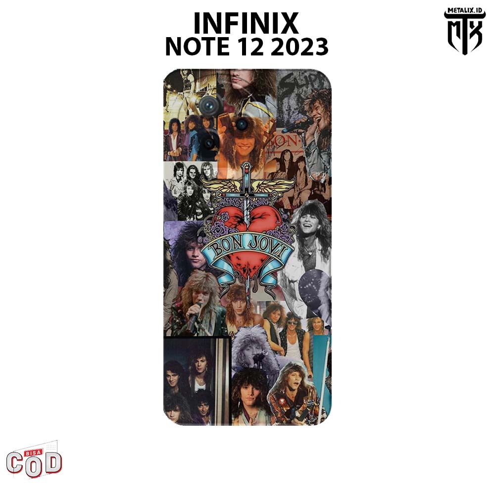 Casing INFINIX NOTE 12 2023 - Case INFINIX NOTE 12 2023 BAND BON JOVI SOFTCASE PROCAMERA CASE HANDPH
