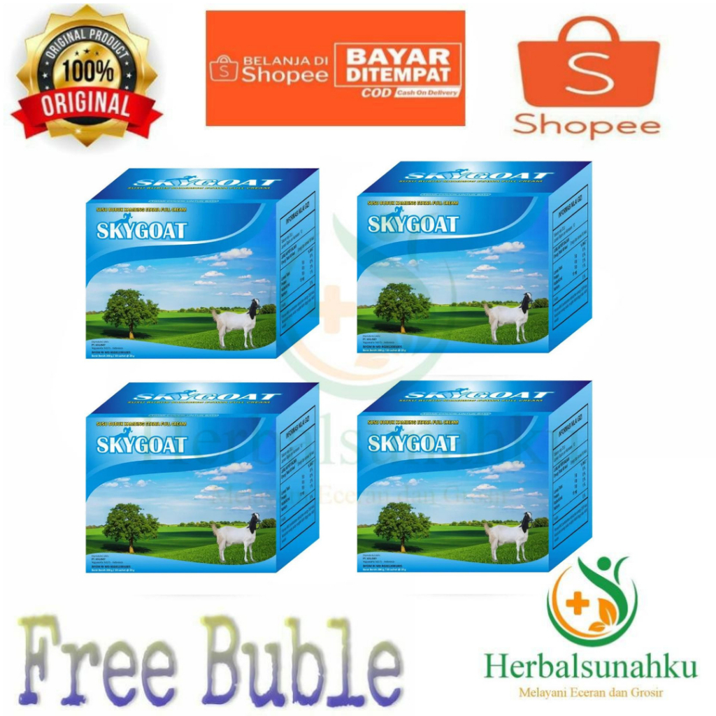 

Paket 4 SKYGOAT | Susu Kambing Etawa Bubuk | Susu Skygoat Full Cream