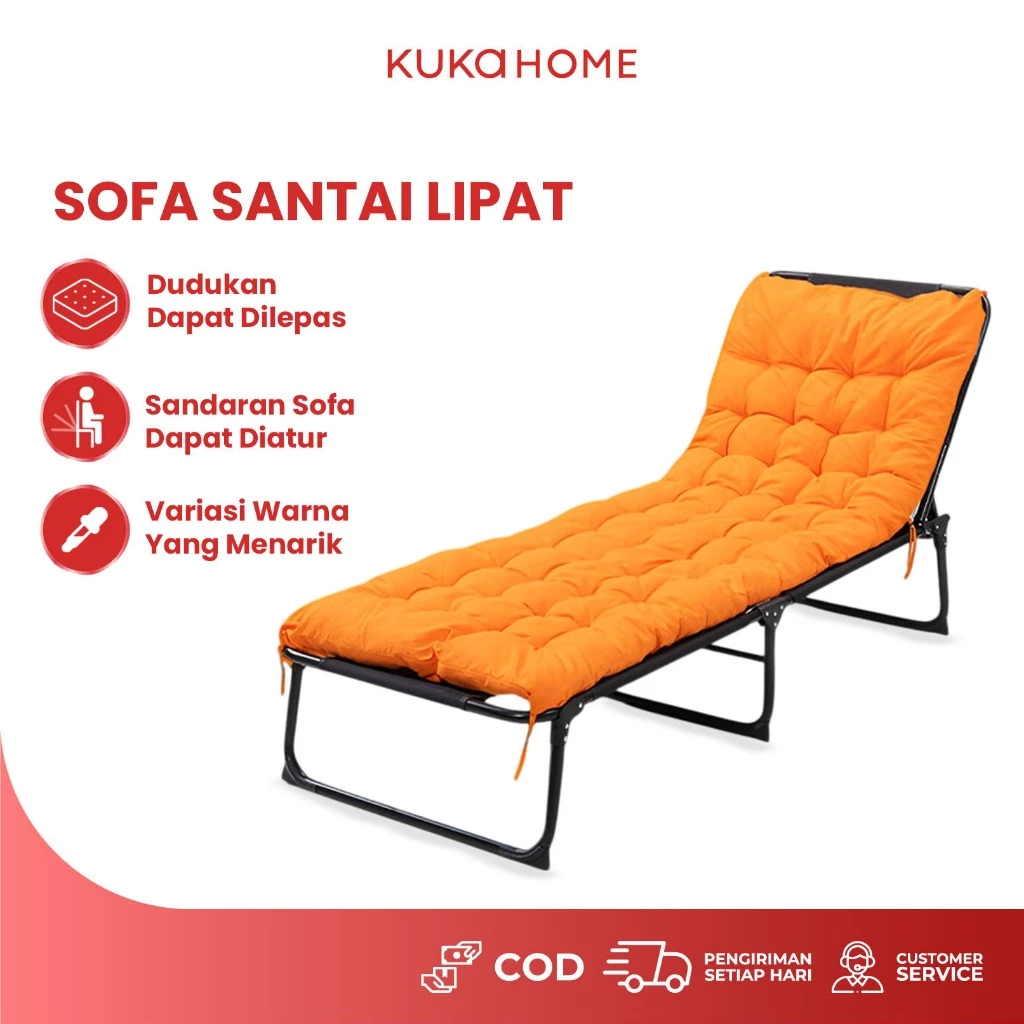 KUKAHOME Kasur Lipat Kursi Sofa Bed Kursi Santai Tempat Tidur Sofa Lipat Gratis Ongkir Jakarta