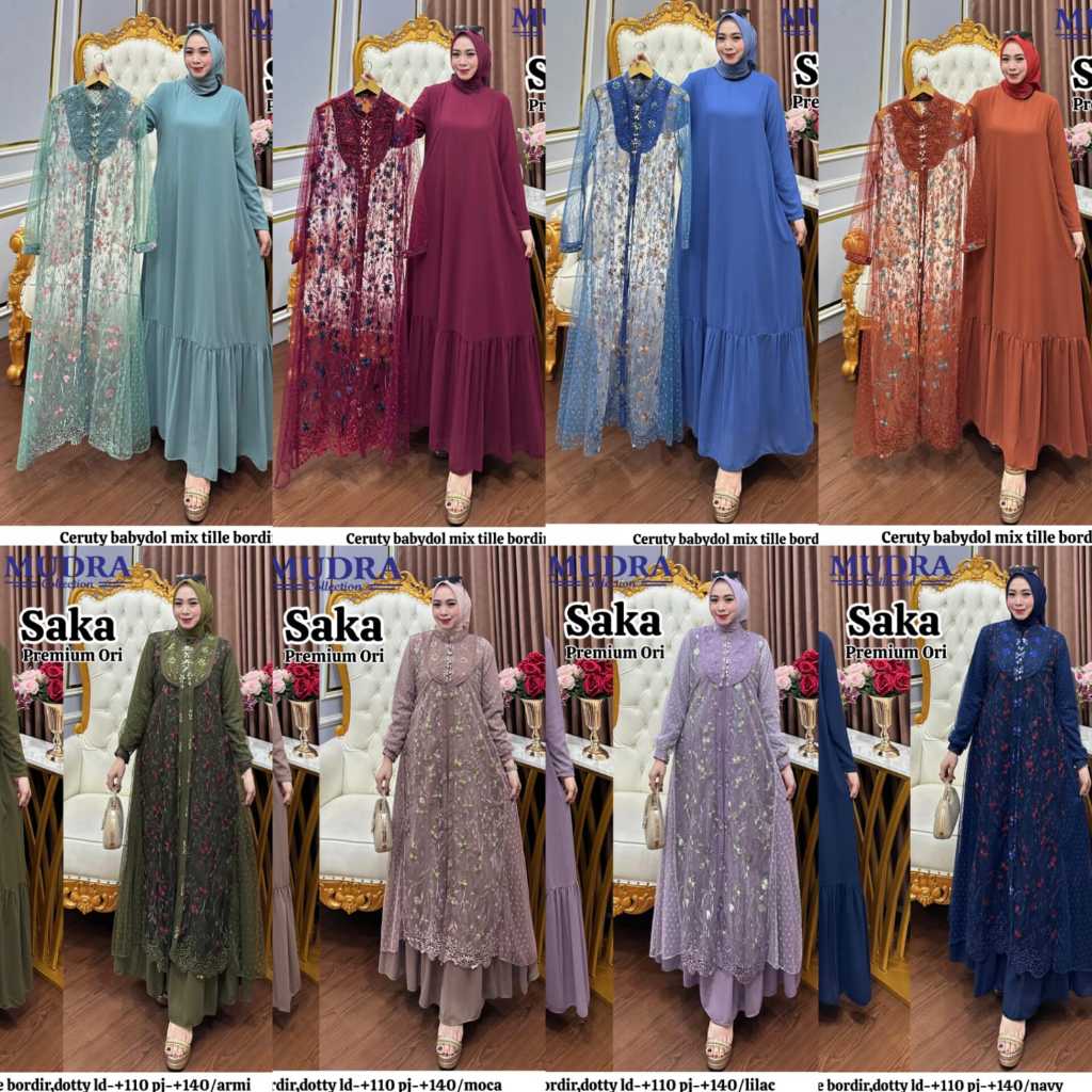 Saka Dress Brukat by mudra Collection