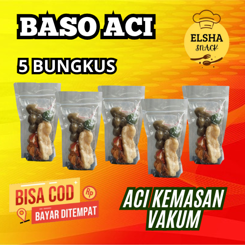 

Baso Aci isi 5 bungkus, baso aci kemasan vakum tahan lama