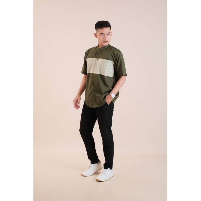 Kemeja Koko Hijau S Moslem Wear Safi