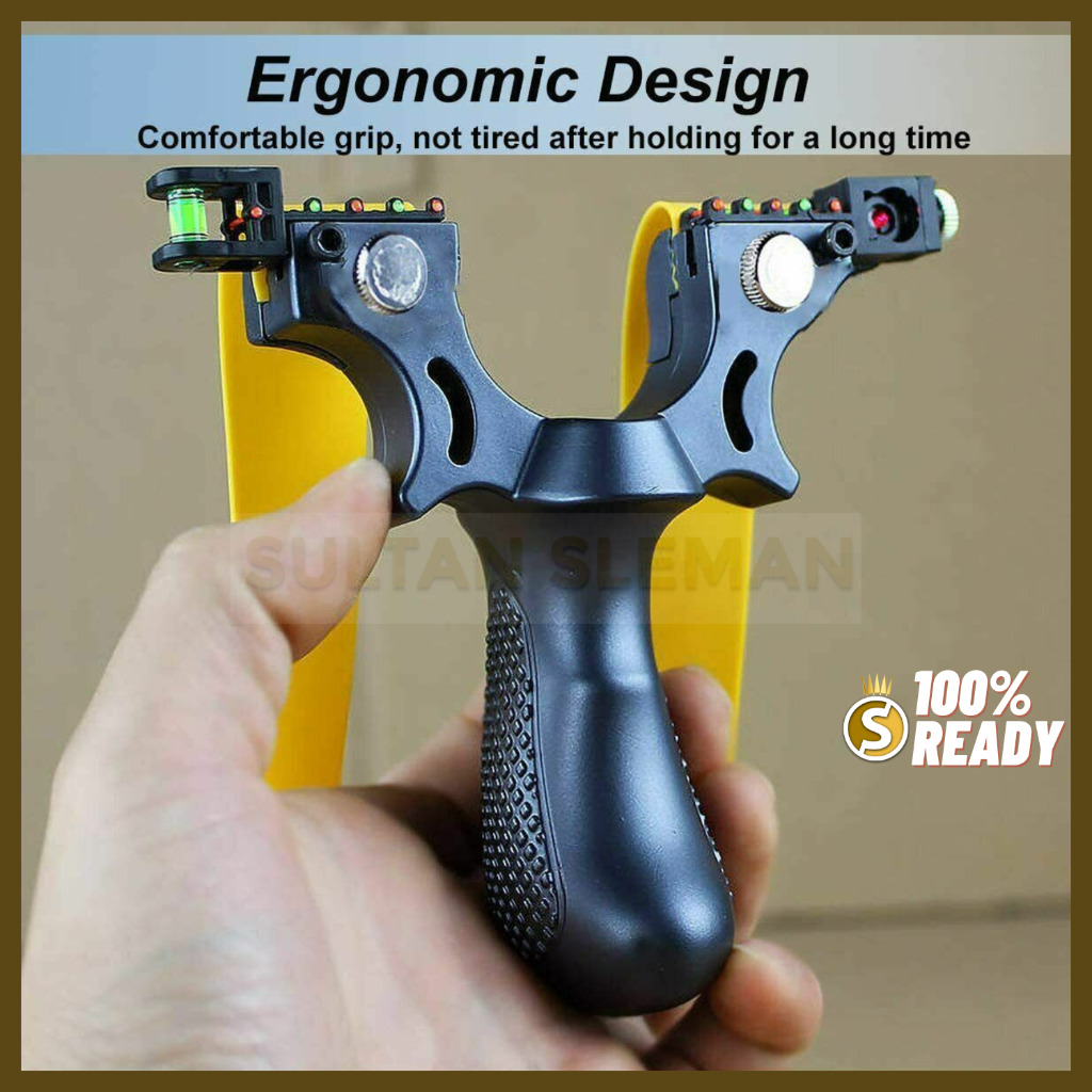 Ketapel / Ketapel Tactical dengan Laser / Ketapel Tactical Pelontar Laser Sight Rubber Band Ketapel