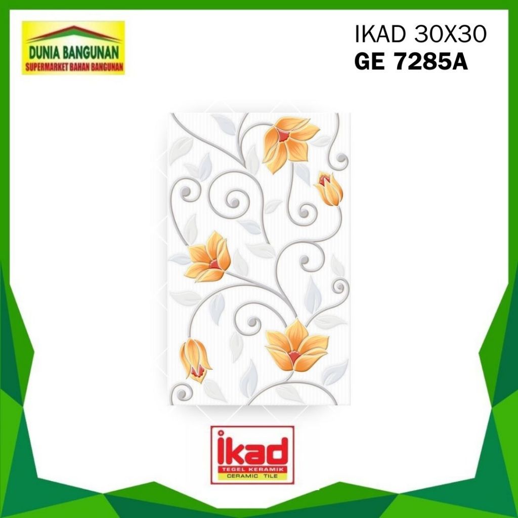 Keramik 25x40 IKAD DX 7285A Keramik Glossy / Keramik Dinding Dapur / Keramik Dinding Kamar Mandi / K