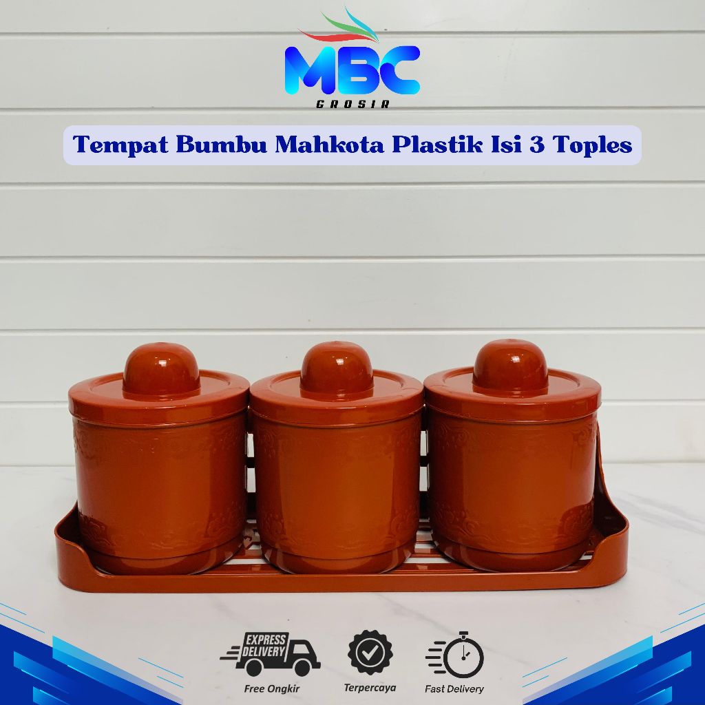Tempat Bumbu Dapur / Rak Bumbu Plastik / Rak Dapur Plastik / Tempat Bumbu Mahkota
