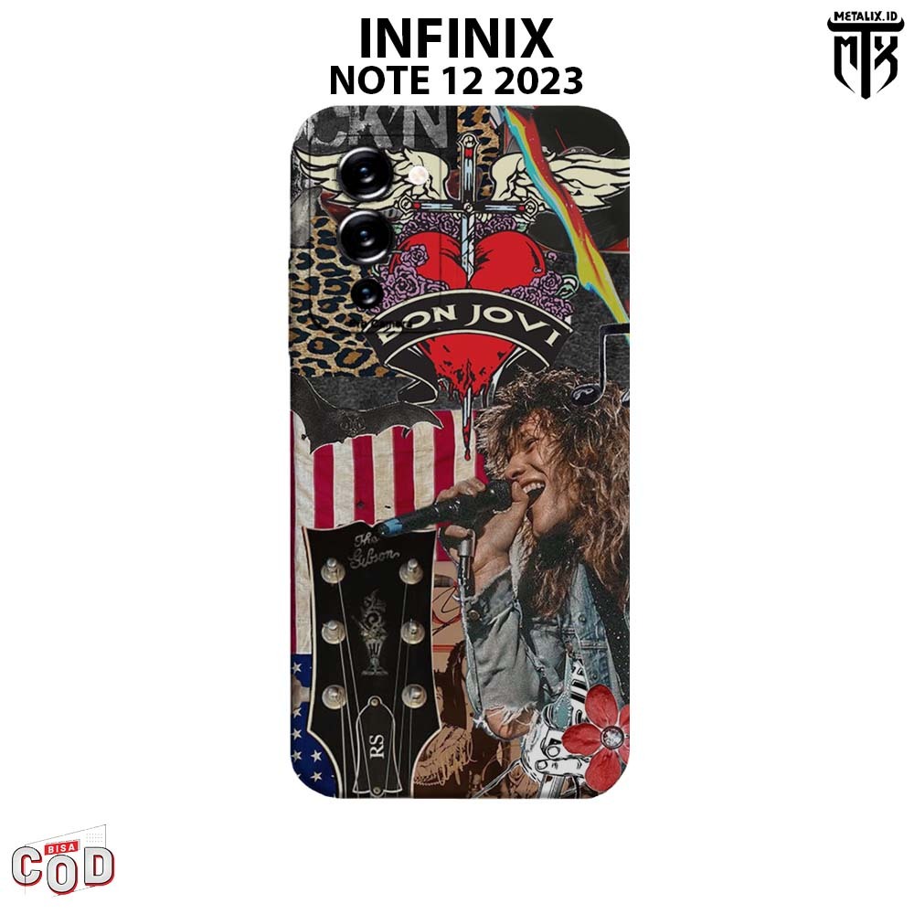 Casing INFINIX NOTE 12 G96 - Case INFINIX NOTE 12 G96 BAND BONJOVI SOFTCASE PROCAMERA CASE HANDPHONE