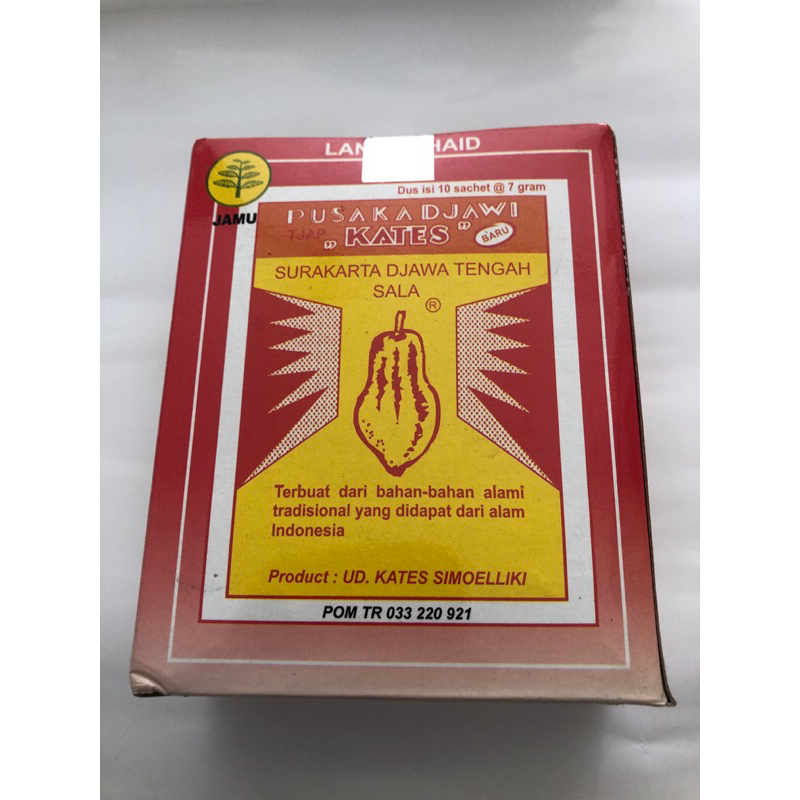 

jamu kates isi 10sachet