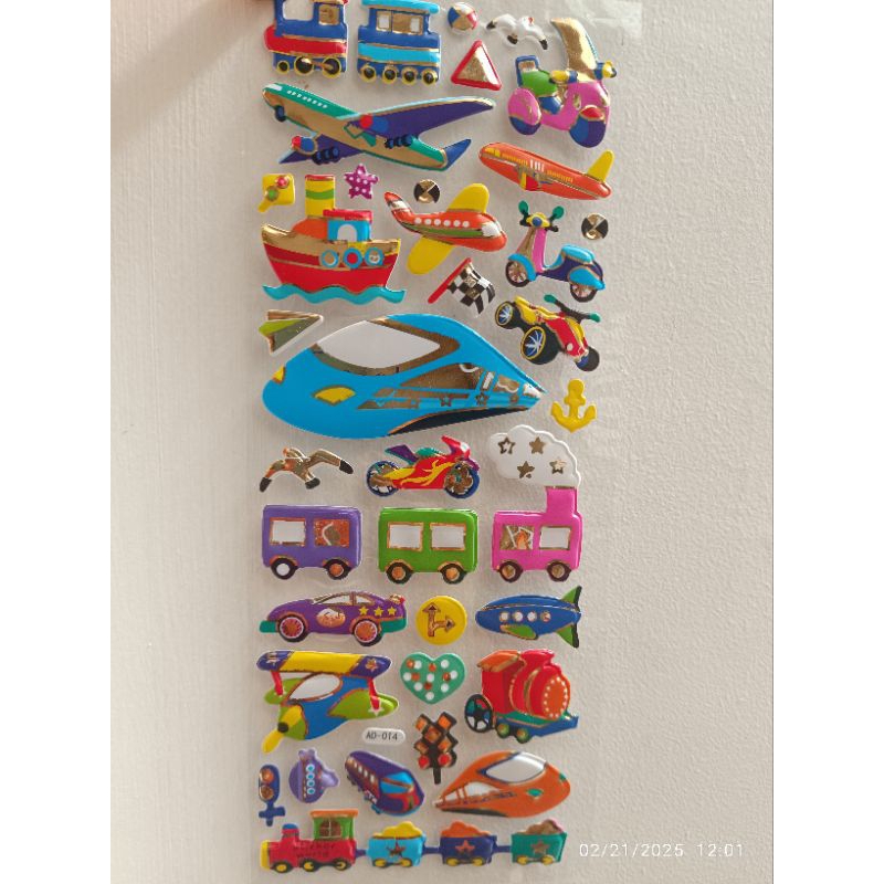 

Stiker timbul KERETA API KENDARAAN PESAWAT