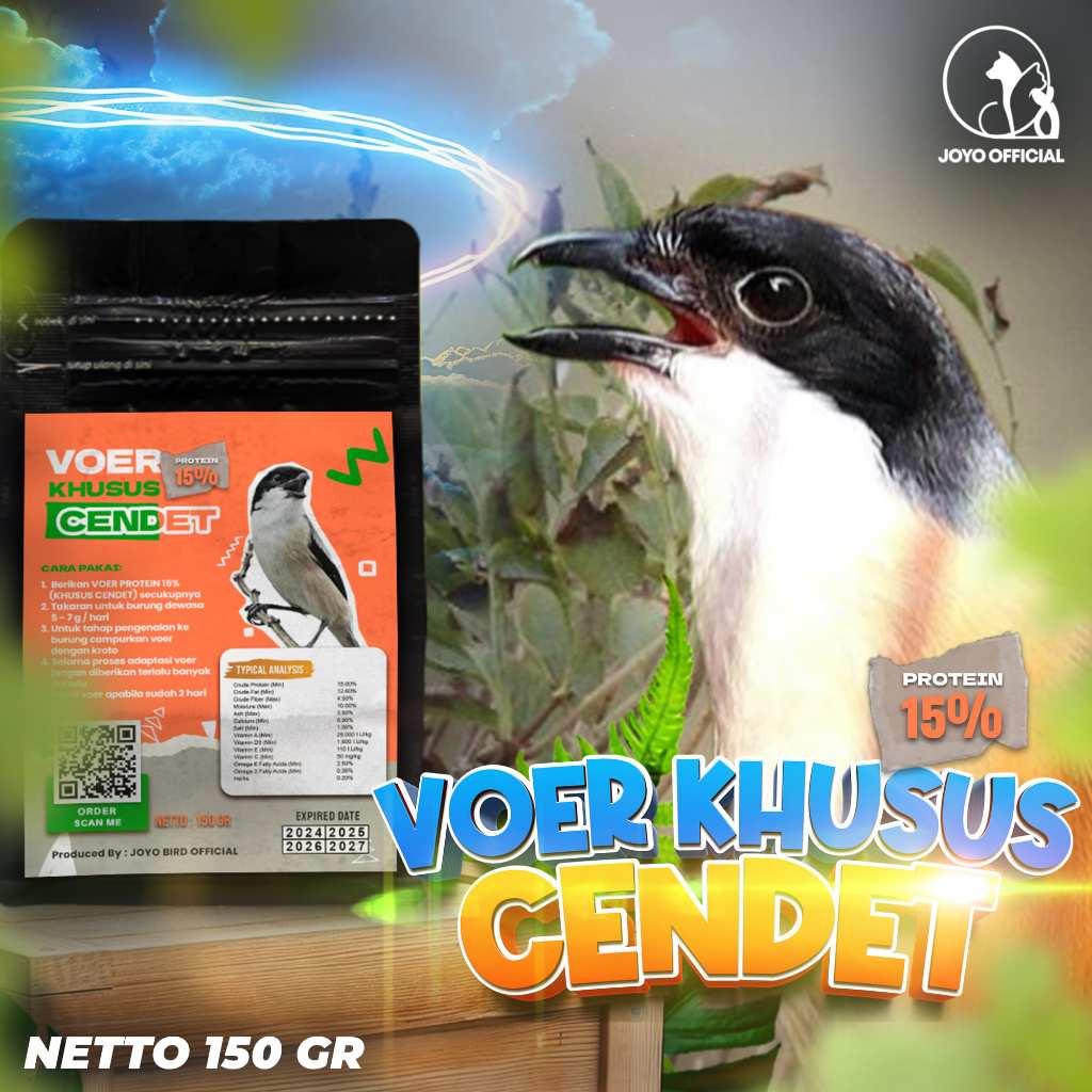 MAKANAN BURUNG CENDET | VOER BURUNG CENDET | VOER HARIAN | VOER NUTRISI KOMPLIT | VOER HARIAN KHUSUS