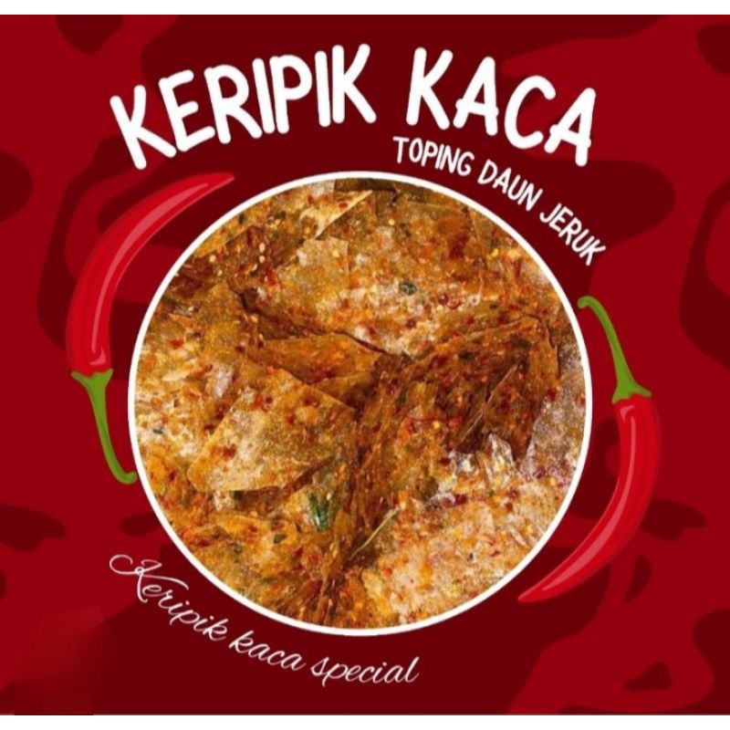 

keripik kaca (kripca) pedas daun jeruk 500gr