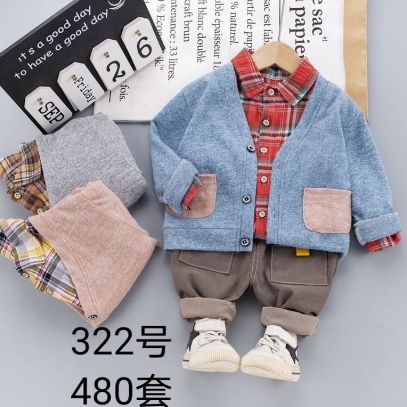 SET 3IN1 ANAK LAKI-LAKI IMPORT