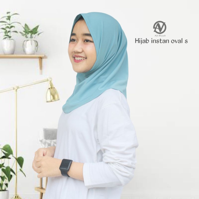hijab instan sport nonpad JERSEY oval jilbab sport volly/gym/senam/basket polos kerudung olahraga