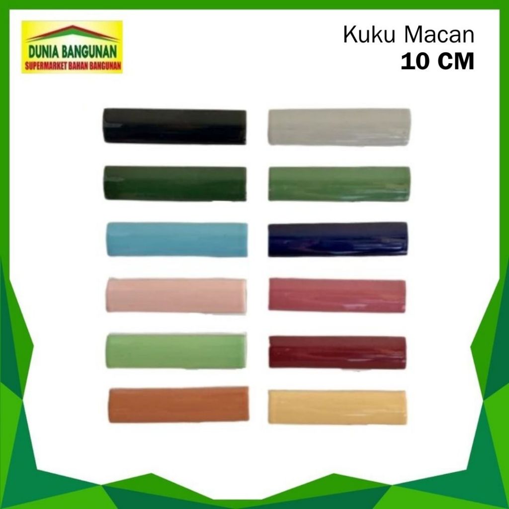 Keramik Kuku Macan 10 cm Polos per Pcs