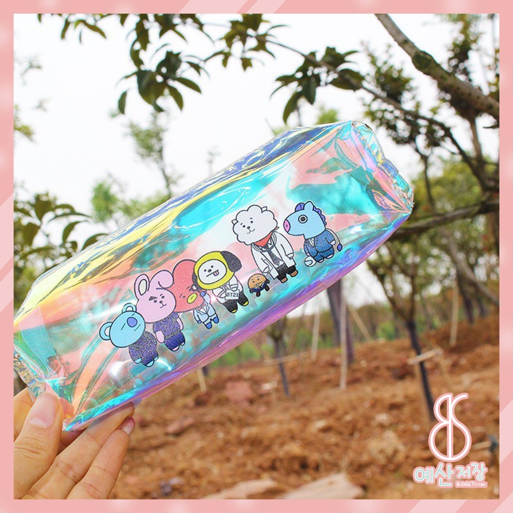 

[BS] BISA COD KPOP BT21 BTS BABY DOLLS Kotak Pensil Hologram Pencil Box Case - KP088