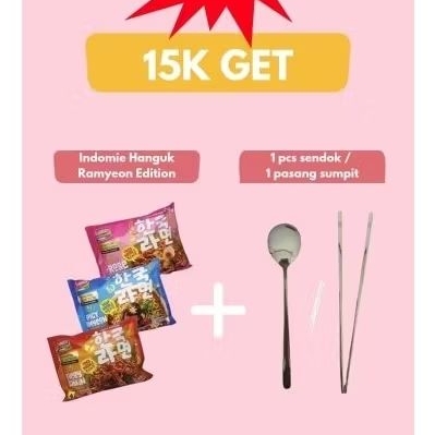 

Sale Indomie Hanguk Ramyeon Bonus Sumpit/Sendok