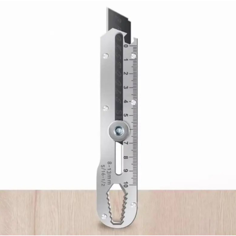 

Cutter Pisau Stainless Set 9 in 1 Pisau Pemotong Kertas