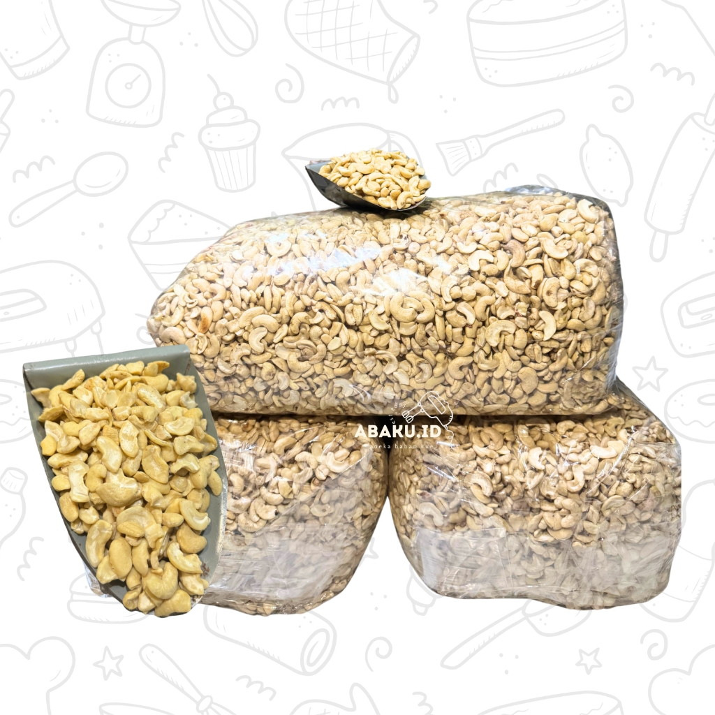 

KACANG MEDE PATAHAN/ANCUR MENTAH SUPER / METE KUPAS MENTE CASHEW NUT BESAR 1 KG