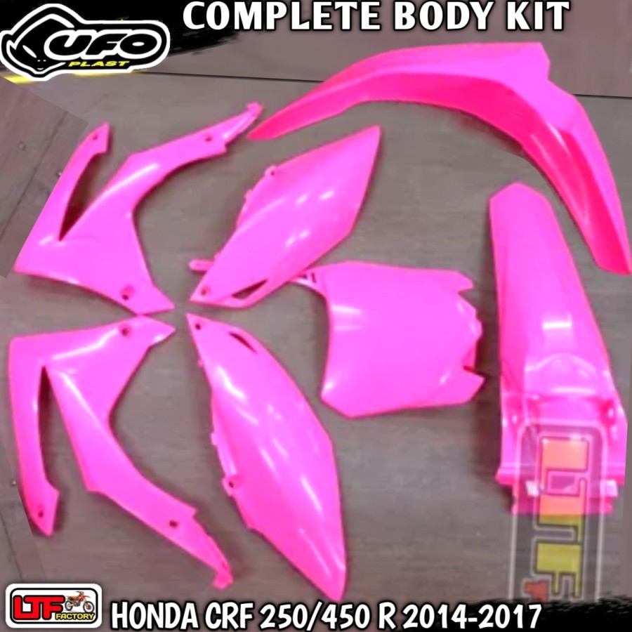HONDA CR - CRF 250 450 F R 2014 2015 2016 2017 - UFO COMPLETE PLASTIK KIT - COVER BODY FULL SET ADVE