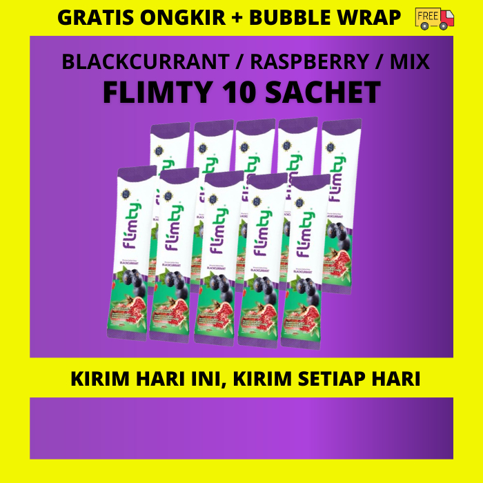 FLIMTY 10 SACHET DETOX FIBER BPOM ECERAN HALAL DIET