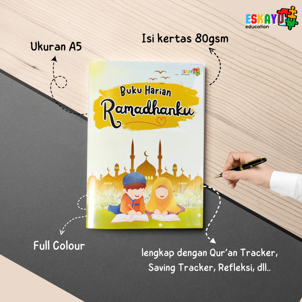 Buku Harian Ramadhanku / Agenda Kegiatan Ramadhan Anak / Jurnal Ramadhan Anak/ Ramadhan Planner / Ra