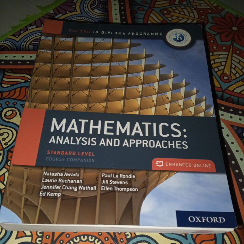IB DIPLOMA MATHEMATICS analysis and approaches standar level course companion.. Original.